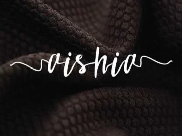 Aishia Script Font
