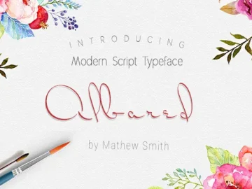 Albared Script Font