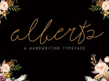 Alberts Script Font