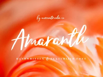 Amaranth Handwritten Font