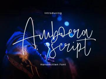 Amboera Handwritten Font – Fonte Grátis Amboera Handwritten Font