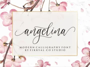 Angelina - Gorgeous Script Font