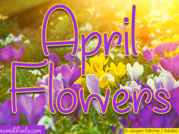 April Flowers Font