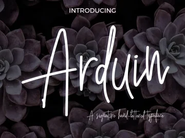 Arduin Script Font – Fonte Grátis Arduin Script Font