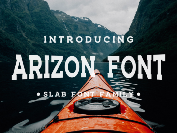 Arizon Slab Font Family – Fonte Grátis Arizon Slab Font Family