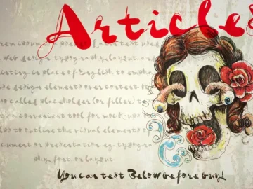Articles Brush Font