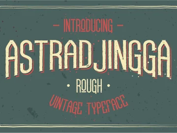 Astradjingga Rough Font