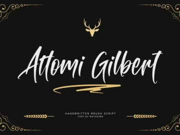Attomi Gilbert Script Font – Fonte Grátis Attomi Gilbert Script Font