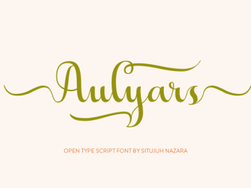 Aulyars Script Font