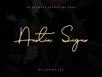 Austin Signs Font – Fonte Grátis Austin Signs Font