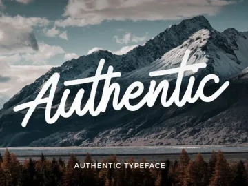 Authentic Monoline Script Font