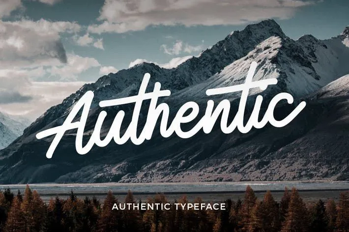 Authentic Monoline Script Font