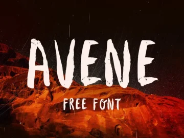 Avene Brush Font – Fonte Grátis Avene Brush Font
