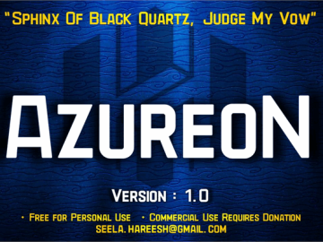AzureoN Font