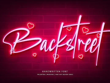 Backstreet Script Font – Fonte Grátis Backstreet Script Font