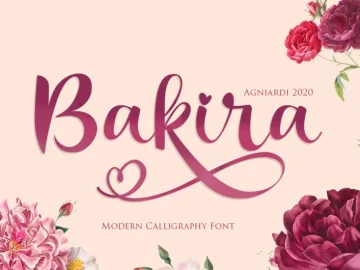 Bakira - Modern Calligraphy Font