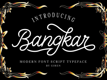 Bangkar Script Font