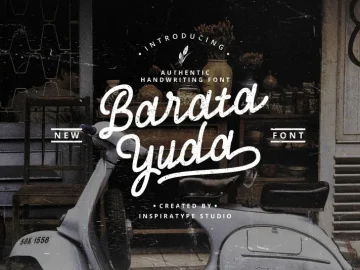 Baratayuda Authentic Handwriting Font