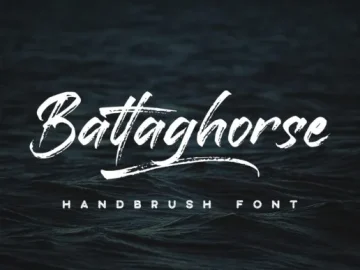 Battaghorse Brush Font Demo