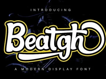Beatgh Bold Script Font