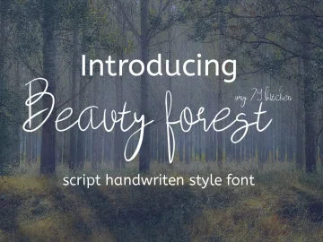 Beauty Forest Script Font – Fonte Grátis Beauty Forest Script Font