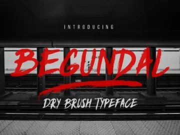 Begundal Brush Font