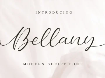 Bellany - Modern Script Font