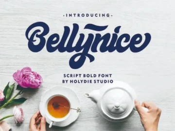 Bellynice Bold Script Font