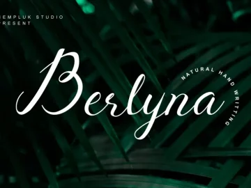 Berlyna - Modern Script Font