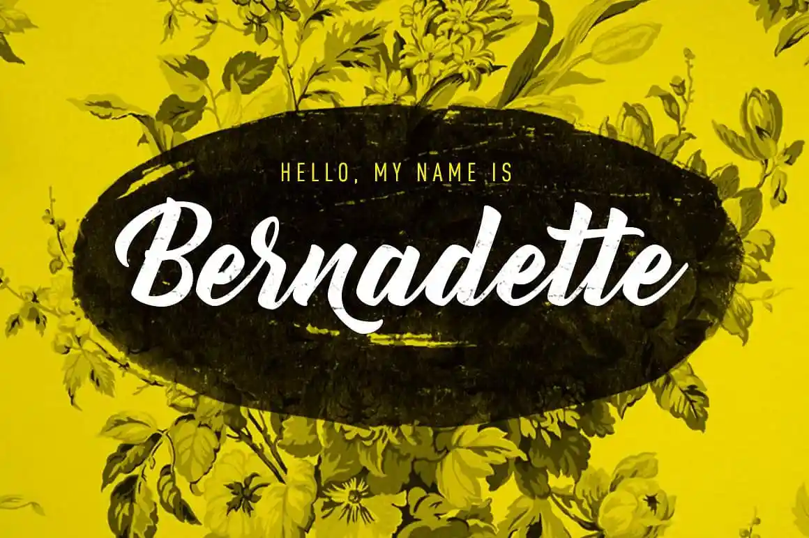 Bernadette Rough Font