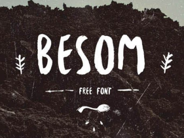 Besom Handwritten Brush Font – Fonte Grátis Besom Handwritten Brush Font