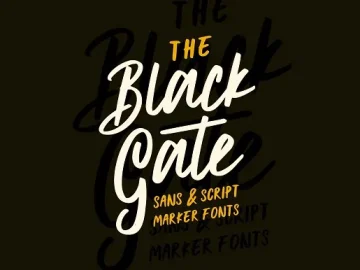 Black Gate Typeface