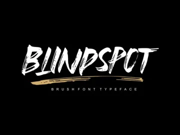 Blindspot Brush Font