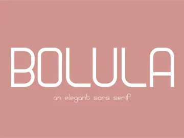 Bolula Sans Serif Font – Fonte Grátis Bolula Sans Serif Font