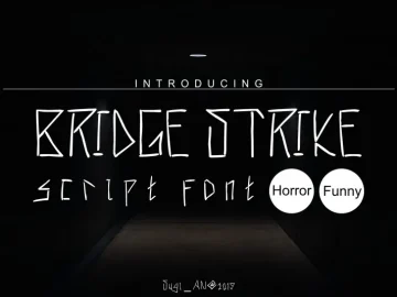 Bridge Strike Script Font