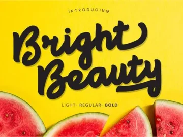 Bright Beauty Font – Fonte Grátis Bright Beauty Font