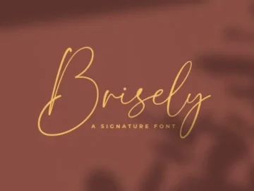 Brisely Signature Font