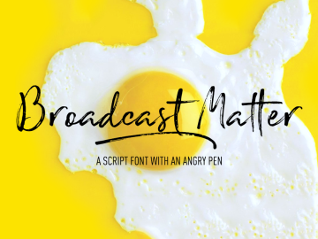 Broadcast Matter Font