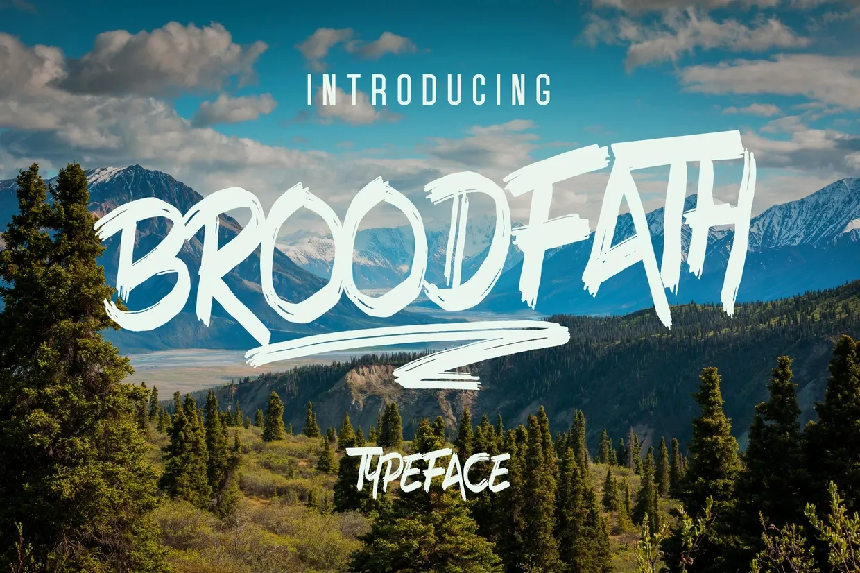 Broodfath Brush Font