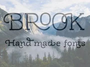 Brook Typeface – Fonte Grátis Brook Typeface