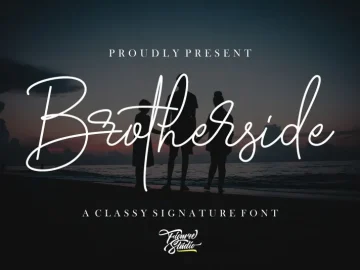 Brotherside Signature Font