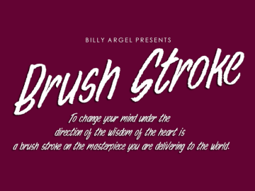 Brush Stroke Font