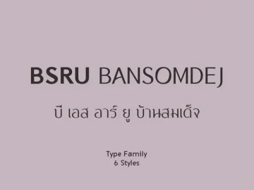 BSRU Bansomdej Font Family