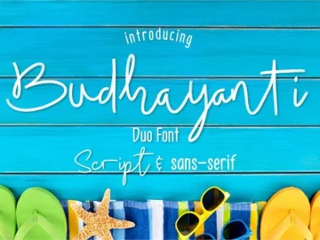 Budhayanti Script Font – Fonte Grátis Budhayanti Script Font