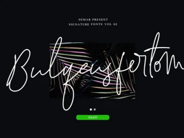 Bulqeusfertom – Signature Font – Fonte Grátis Bulqeusfertom - Signature Font