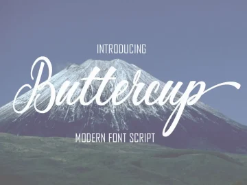 Buttercup Calligraphy Font – Fonte Grátis Buttercup Calligraphy Font
