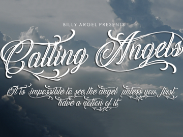 Calling Angels Font – Fonte Grátis Calling Angels Font