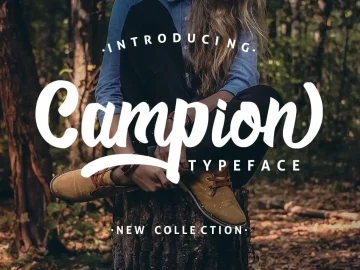 Campio Script Font – Fonte Grátis Campio Script Font