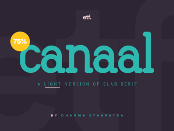 Canaal Slab Light Font