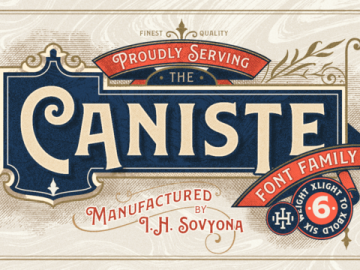 Caniste Font Family – Fonte Grátis Caniste Font Family